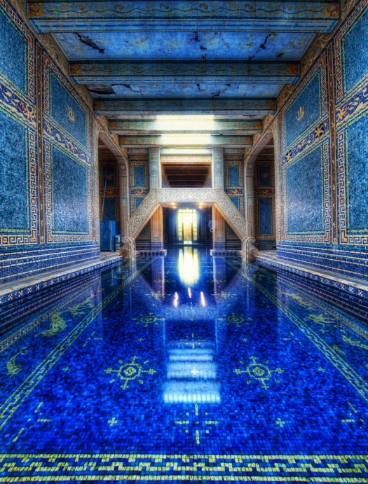 The Azure Blue Indoor Pool at Hearst Castle
